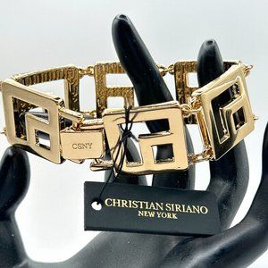 Christian Siriano New York Gold Tone Clasp Bracelet